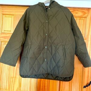 Quilted oversized jacket